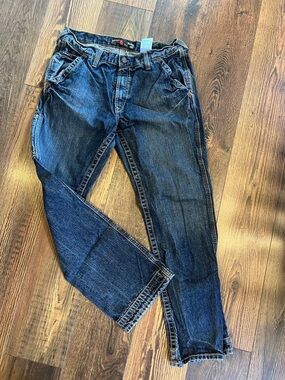 Ariat Men's Blue Straight-Leg Denim Jeans